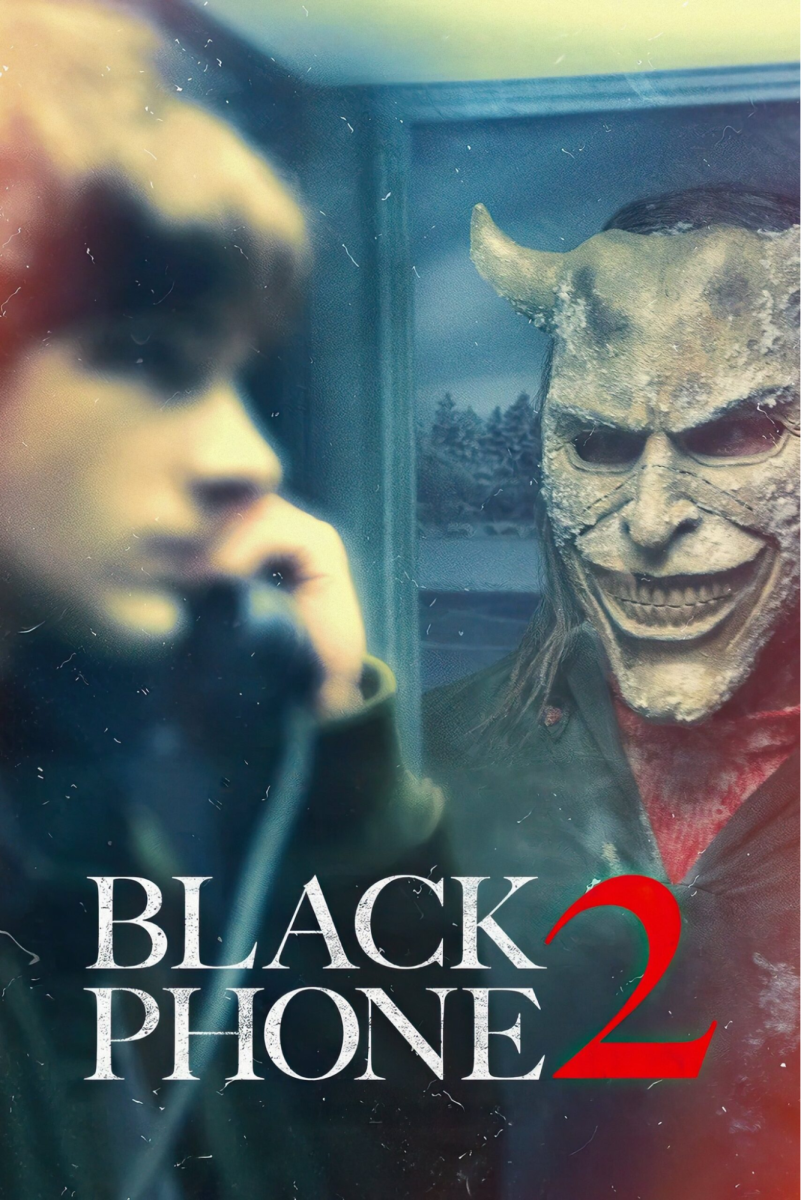 One of the movie’s various posters, depicting the main character Finney Blake (played by Mason Thames), and the main antagonist, the Grabber (played by Ethan Hawke).